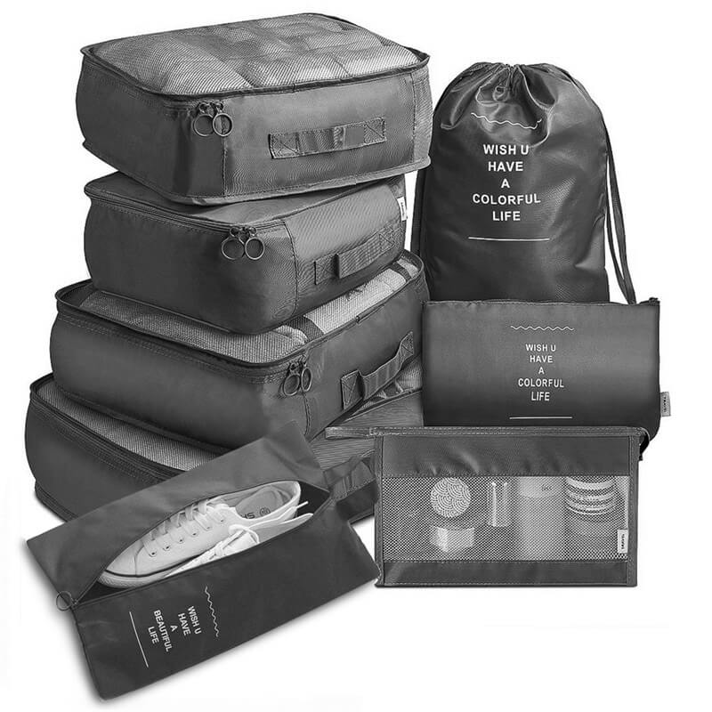 Kit de Bolsas Organizadoras Para Viagem (6 e 8 unidades)