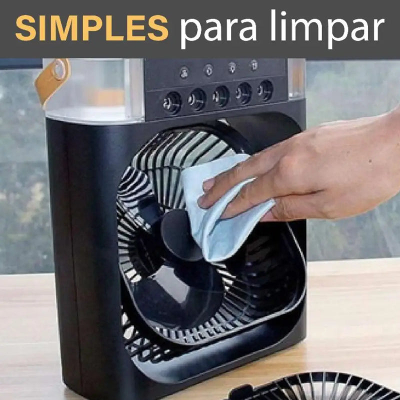 Ar Condicionado Portátil Refrigerador + Ventilador Com Led Airmax