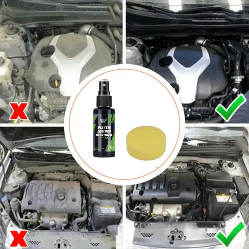 Spray Restaurador Automotivo 2 em 1 - Revestimento  e Limpeza