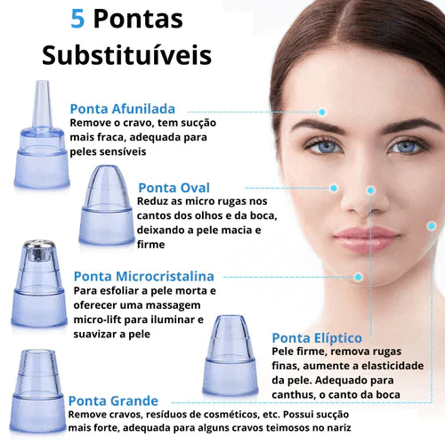 PerfectSkin® - Aparelho de Sucção Removedor de Cravos e Espinha