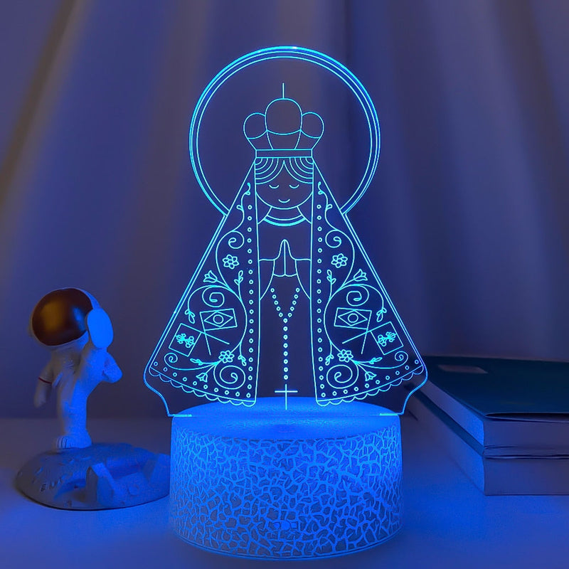 Luminária 3D Nossa Senhora Aparecida