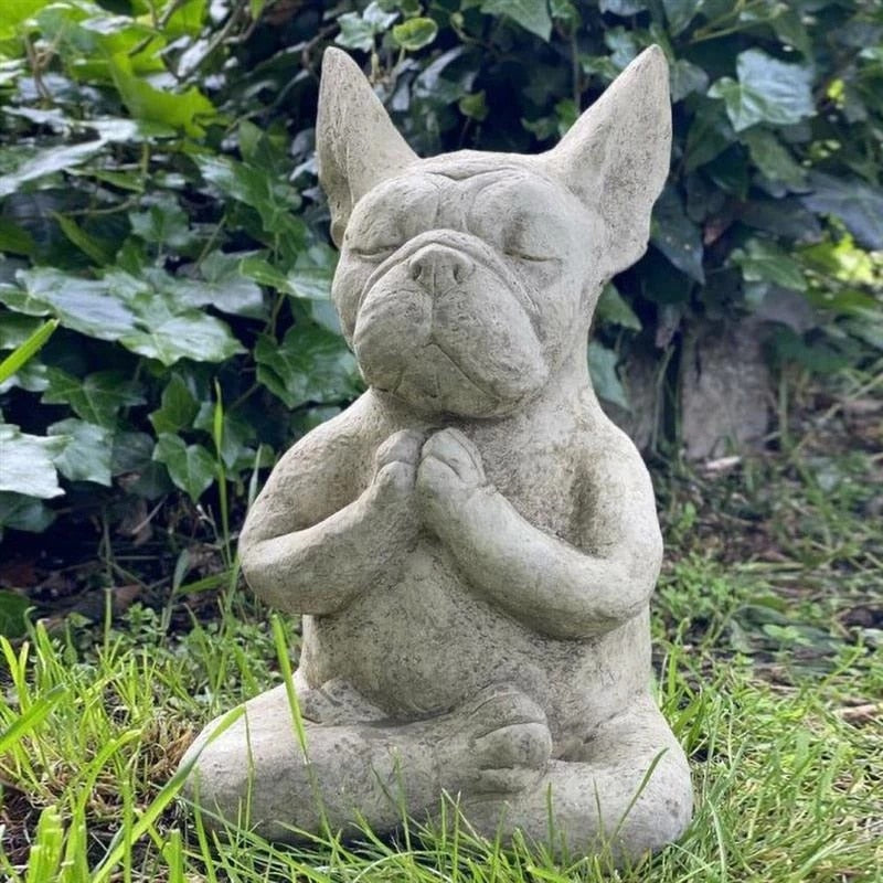 Estatueta BullDog Meditador