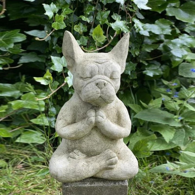 Estatueta BullDog Meditador