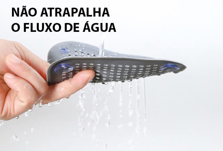 Ralo de Pia de Silicone Com Ventosas - Para Cozinha e Banheiro